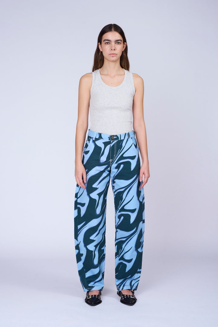 TURQUOISE AXON BALLOON PANTS