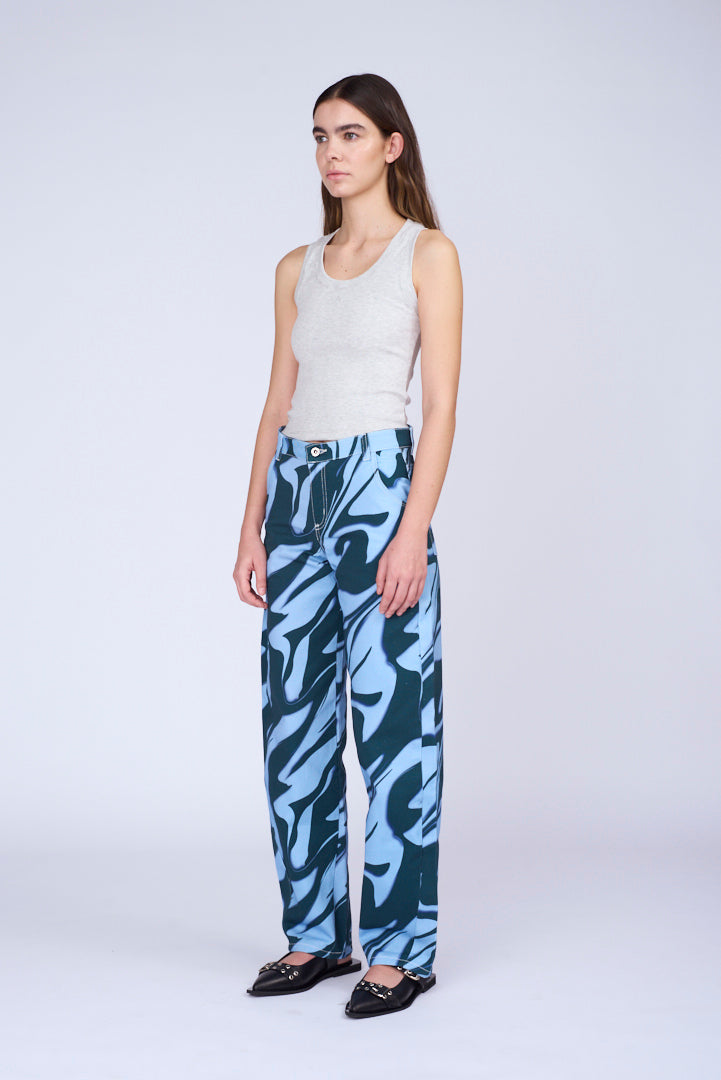 TURQUOISE AXON BALLOON PANTS