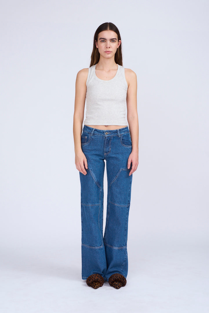 INDIGO WIDE JEANS