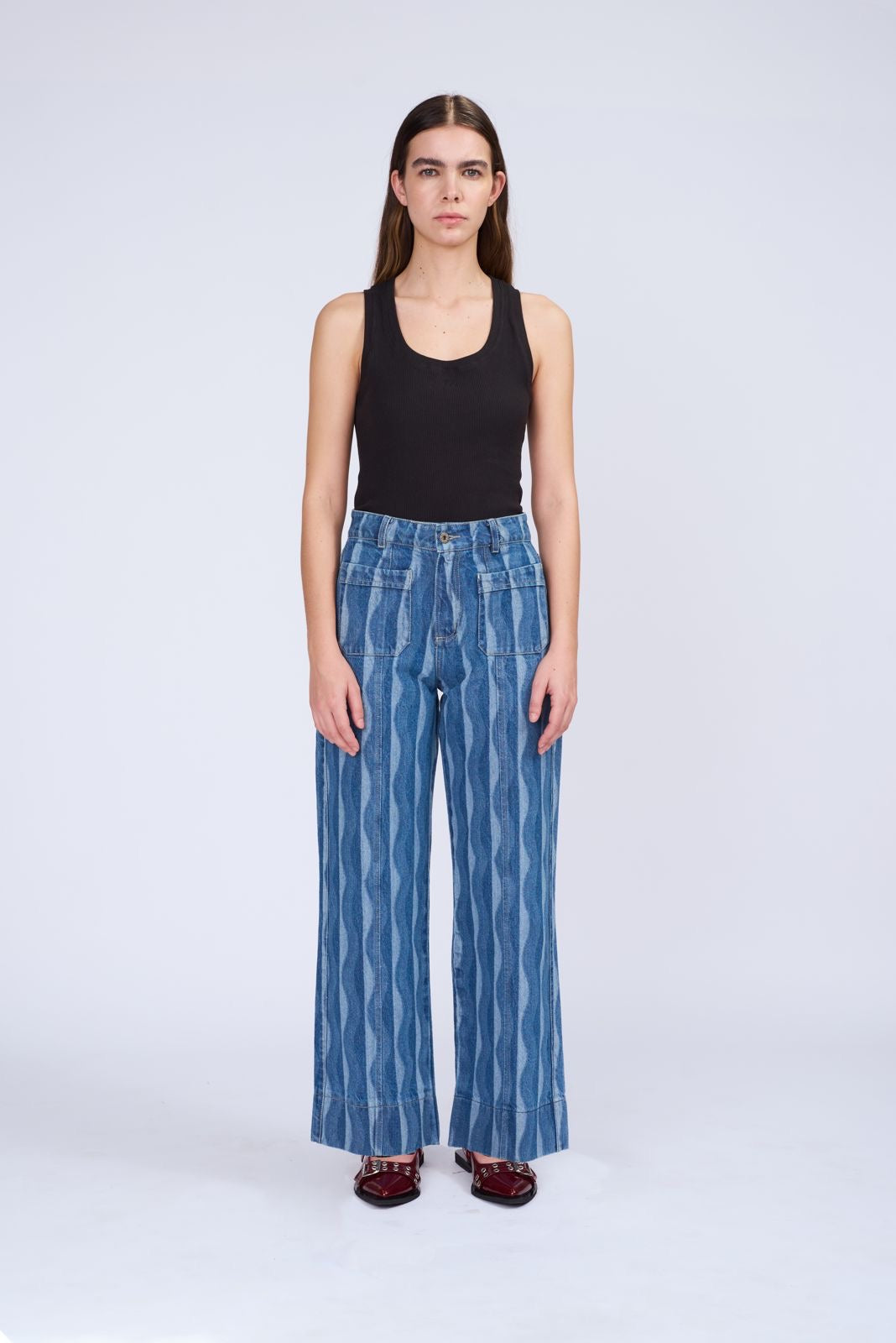 RESONANCE HIGH-WAISTED WIDE JEANS