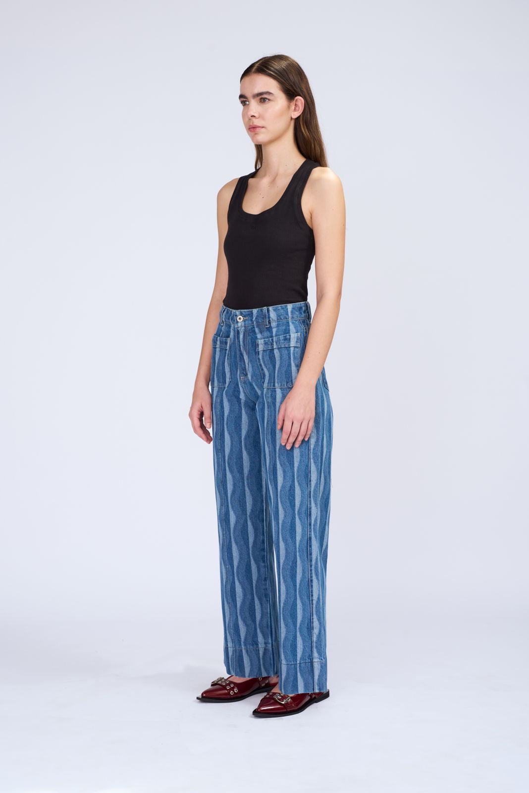 RESONANCE HIGH-WAISTED WIDE JEANS